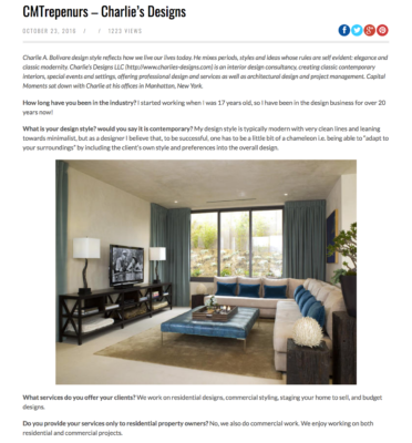 Charlie's Designs - Residential & Commercial Interior Design Services ...